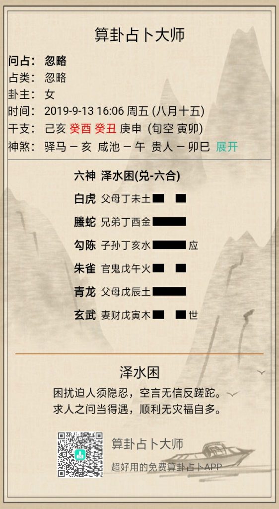 六爻泽水困卦求财财运详解，六爻泽水困卦测股市期货涨跌解析插图
